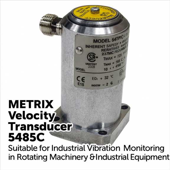 METRIX Velocity Transducer Model 5485C – Ideal for Industrial Vibration Monitoring